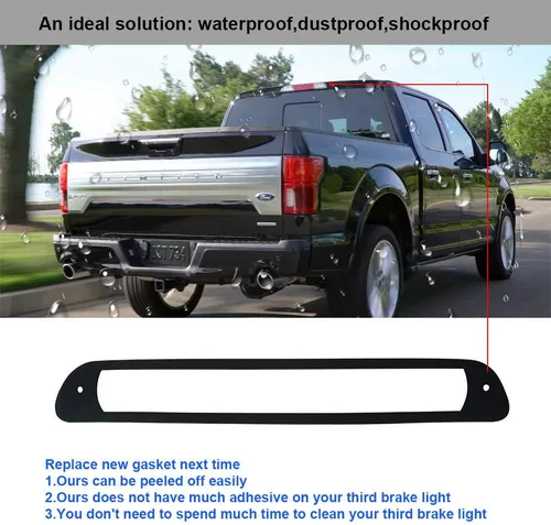 Miniatura 4 de Junta de sello para luz de freno tercera compatible con Chevy Colorado GMC Canyon 2004 a 2012 de montaje alto