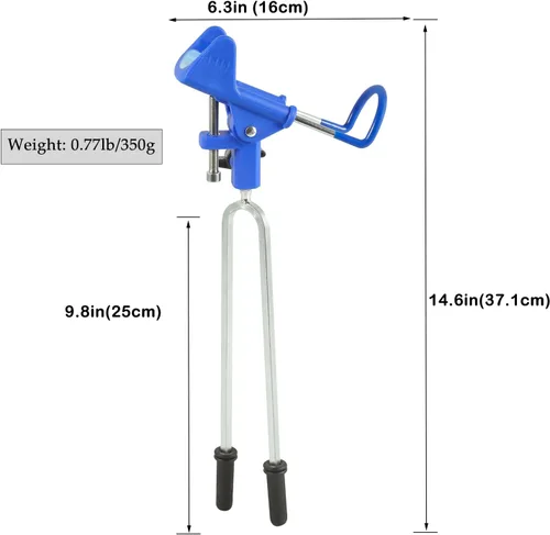 Miniatura 2 de Tripquips Soportes para caña de pescar – Equipo de soporte de caña de pescar ajustable de 360 grados mejorado para banco, playa, regalo para hombres