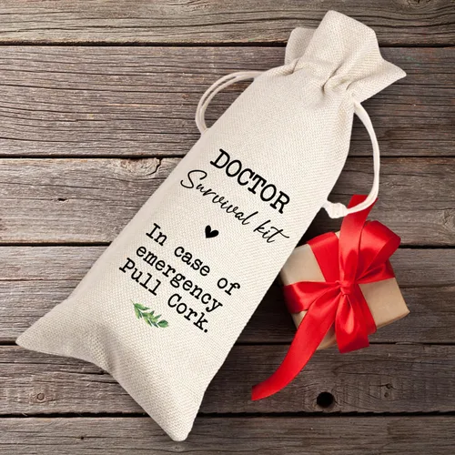 Miniatura 3 de Regalos para médicos, kit de supervivencia para médicos, regalos de graduación de médicos, regalos únicos para médicos, bolsa de vino