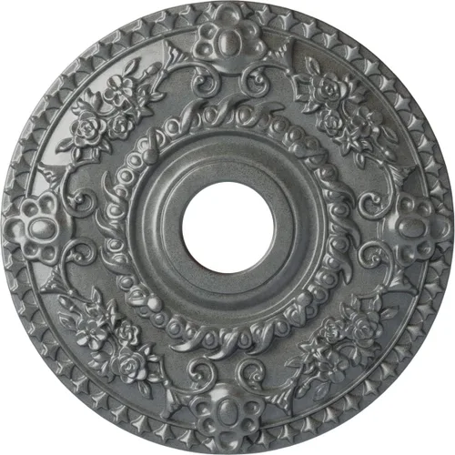 Miniatura 45 de Ekena Millwork CM18RORUS Medallón de techo de rosa, 18.0 in de diámetro exterior x 3.5 in de diámetro interior x 1.4 in de diámetro interior x 1.4