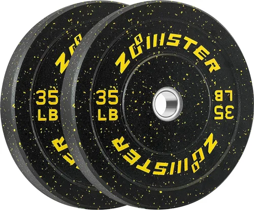 Placa de Parachoques Olímpica Placa de Peso con Alto Rebote Placa de Peso con Inserción de Acero para Entrenamiento de Fuerza y Levantamiento de