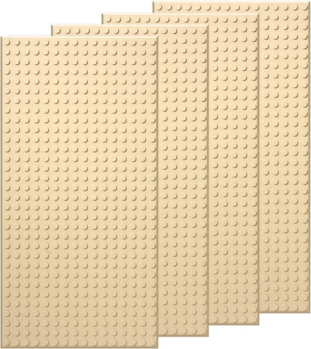 Miniatura 11 de EKIND 4 placas base clásicas de 5 x 10 pulgadas, compatibles con ladrillos de juguete de las principales marcas, fomenta la lógica y la creatividad