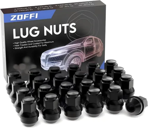 24 piezas M14x1.5 tuercas de una pieza negras estilo de fábrica OEM con asiento grande de bellota para reemplazar las ruedas de fábrica Ford F150