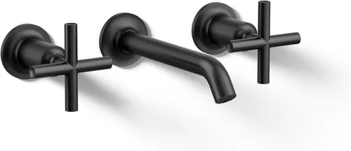 Miniatura 3 de Kohler T14413-4-BGD Purist - Grifo de pared para lavabo Cromo pulido