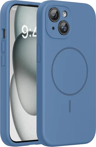 Miniatura 113 de Miracase Funda diseñada para iPhone 13, con protector de pantalla de vidrio templado, forro de microfibra suave antiarañazos, funda de goma