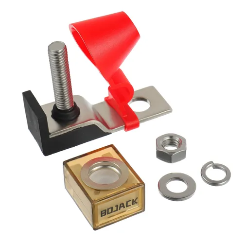 Miniatura 3 de BOJACK Bloque de Fusibles Terminal MRBF 250 AMP Calificado para Uso Marino Fusible de Batería 58V DC Máx. Resistente al Agua IP66 Portafusible 250A