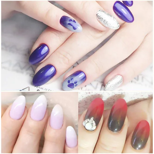 Miniatura 9 de 1 cepillo de uñas ombré, pinceles acrílicos para arte de uñas, diseño de mango de sirena, cepillo ombré, herramientas de diseño de pintura