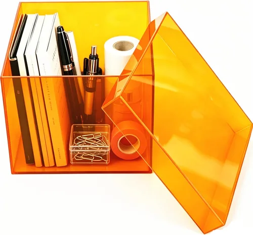 Miniatura 11 de KissYou Pequeña caja de acrílico con tapa, cubo cuadrado transparente, contenedores de almacenamiento de joyas para dulces, graduación, boda, fiesta
