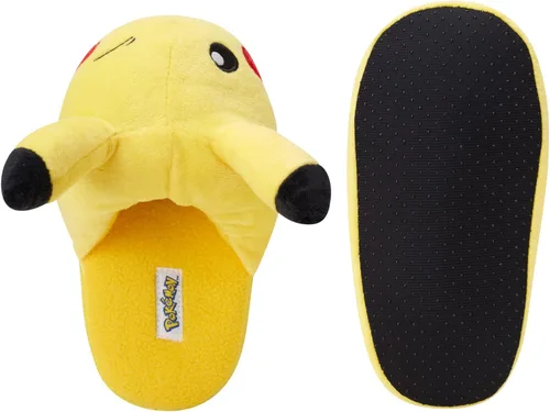 Miniatura 5 de Pokemon Pantuflas para niños Pantuflas peludas de felpa Pikachu y Pokeball (niño pequeñogrande)