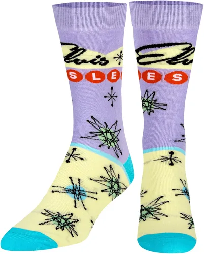 Miniatura 5 de Odd Sox, Elvis Presley, The King of Rock N Roll - Calcetines para hombre, divertidos regalos de coleccionista, Negro