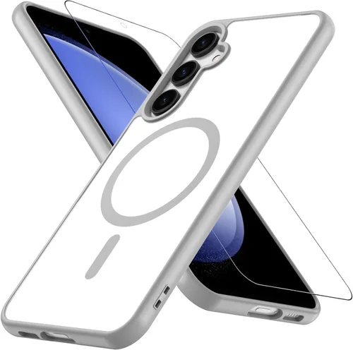 Miniatura 43 de OWKEY Funda magnética para Samsung Galaxy S23 de 6.1 pulgadas, para Magsafe con protector de pantalla, protección de grado militar, a prueba