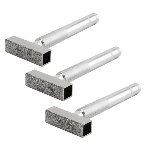 Miniatura 12 de POWERTEC Aparador de ruedas de diamante para torneado y desbarbado, uso en rueda de esmeriladora de banco en muela de óxido de aluminio y muela