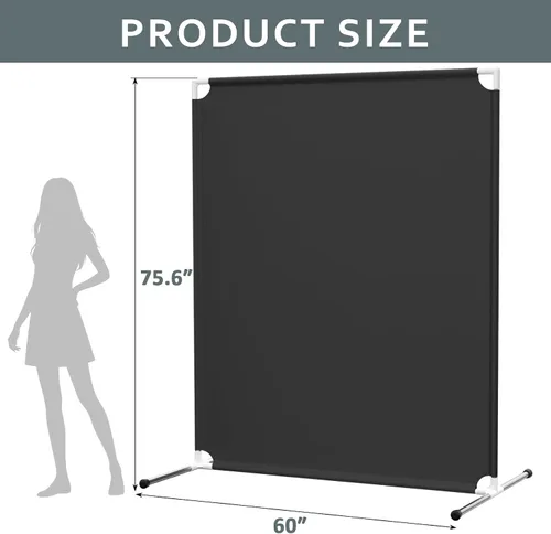 Miniatura 6 de Divisor de habitación para protección de privacidad – Pantalla de privacidad de un solo panel para separación de habitaciones, 75.6 x 60 pulgadas