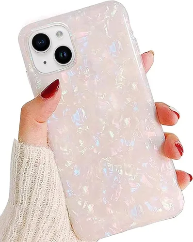 Miniatura 11 de J.west Funda compatible con iPhone 14 Plus, lujosa funda de silicona suave con estampado de leopardo translúcido translúcido y vintage para niñas