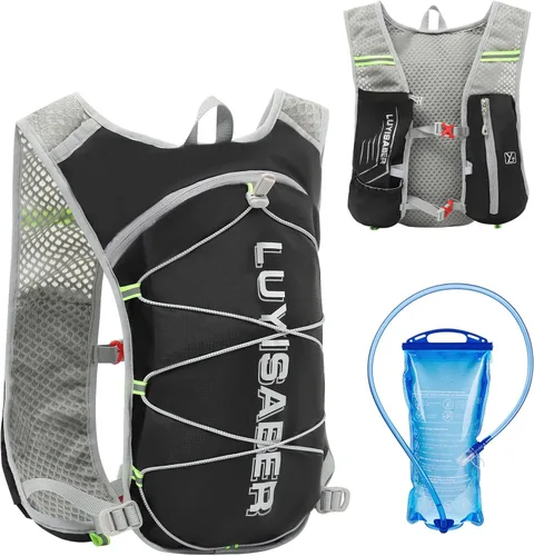 Miniatura 11 de Azarxis Hiking Hydration Pack 5L Running Backpack Daypack Vest with 2L Water Bladder for Women Men Cycling Biking Trail Race
