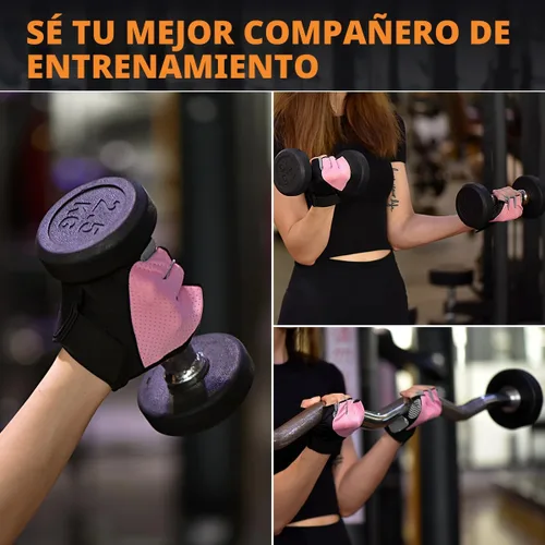 Miniatura 7 de sunnex Guantes de entrenamiento para mujer – Guantes de levantamiento de pesas transpirables con acolchado de silicona antideslizante, guantes