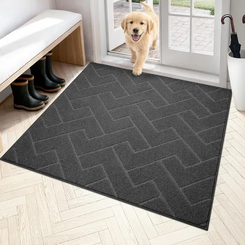 Miniatura 84 de PURRUGS Alfombra de fácil cuidado de 6 x 9 pies, antideslizante, lavable a máquina, tapete para puerta de perro, resistente a las manchas