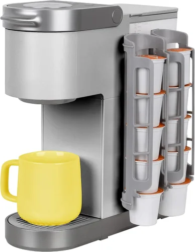 Miniatura 12 de STORAGENIE Soporte para cápsulas de café de montaje lateral, dispensador de cápsulas K Cup compatible con cafeteras Keurig, perfecto para Gris claro