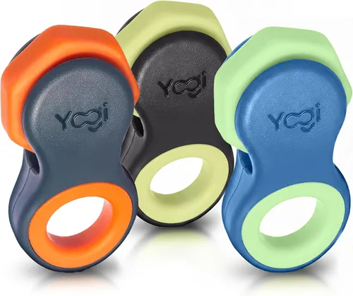 Miniatura 14 de Yogi Fidget Toy para adultos y niños – Juguete sensorial para aliviar el estrés con 5 anillos de silicona para los dedos – Fidget silencioso