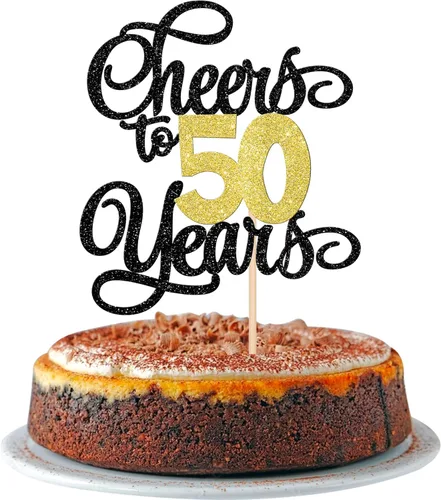 Miniatura 23 de 1 pieza de decoración para tartas de 40 años con purpurina para pastel de 40 años, 40 años, decoración fabulosa para tartas de cumpleaños de 40 Negro