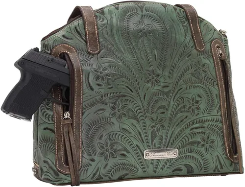 Miniatura 3 de American West Leather - Bolsa de mano grande para el bolso de mano, soporte para monedero
