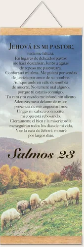 Miniatura 3 de Pergaminos Cristianos con Diferentes Diseos y Versculos de la Biblia; Decoracin de Pared para Nios y Adultos; Regalos Cristianos; 30Hx12W" Pergamino