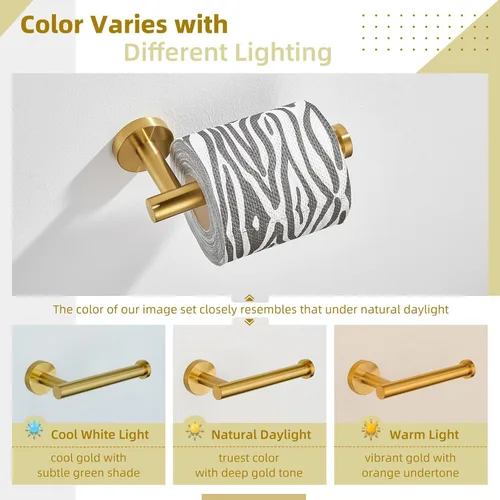 Miniatura 3 de Angle Simple SUS304 - Soporte de papel higiénico dorado oscuro cepillado, soporte para rollo de papel de baño de acero inoxidable, dispensador