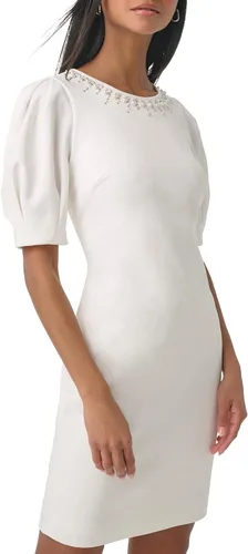 Miniatura 3 de Karl Lagerfeld Paris Vestido de manga abombada adornado para mujer