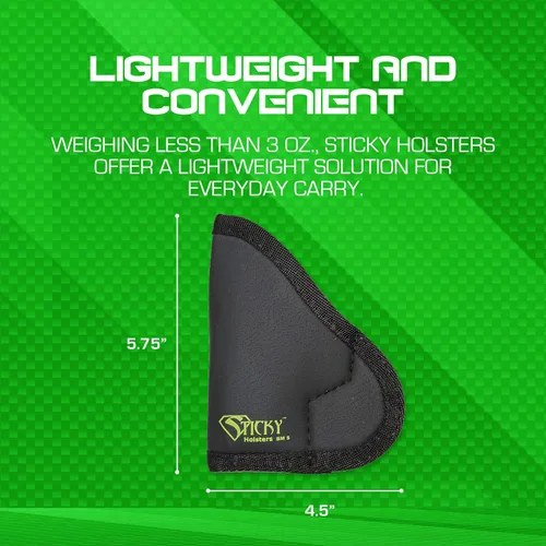 Miniatura 2 de Sticky Holsters SM-5, funda de ocultación para hombres y mujeres, se adapta a pistolas automáticas pequeñas, diseño ambidiestro, porta