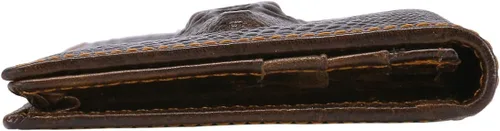 Miniatura 6 de Itslife Billetera larga con diseño de RFID vintage para hombre Aligater Brown Vintage