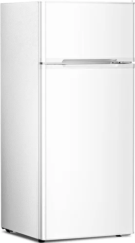 Miniatura 13 de Antarctic Star - Refrigerador compacto con congelador, mininevera de 2 puertas, estante ajustable, refrigerador pequeño para dormitorio, oficina