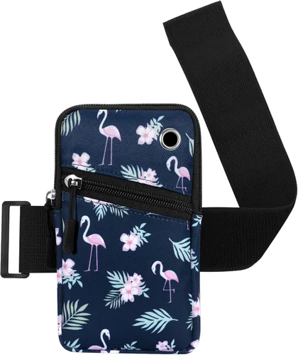 Miniatura 10 de Funda para brazaletes para teléfono celular para mujer, compatible con teléfono celular de 6.28 pulgadas, pantalla completa, color negro