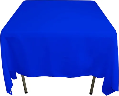 Miniatura 52 de GEFEII Servilletas de tela de poliéster sólido de 18 x 18 pulgadas para cocina, mantel rectangular cuadrado redondo para bodas, fiestas
