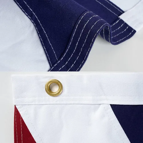 Miniatura 4 de Homissor Bandera británica de algodón 3x5 Union Jack Banderas de Inglaterra bordadas a rayas cosidas Reino Unido Bandera del Reino Unido Heavy Duty