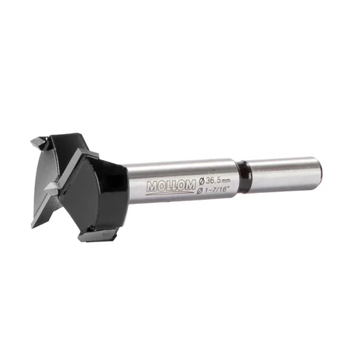 Miniatura 38 de Mollom Broca Forstner de 1/4" (6.3 mm) para carpintería precisa con un grosor de carburo YG8 duradero de 0.063 in, esta herramienta de corte