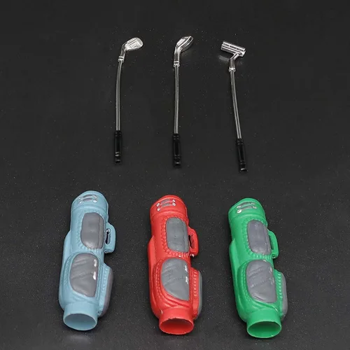 Miniatura 6 de Mini palos de golf con bolsa de golf, accesorios de decoración para 1/6 1/12 casa de muñecas Juguetes 1:10 RC Crawler Car TRX4 SCX10 D90 D110 TF2