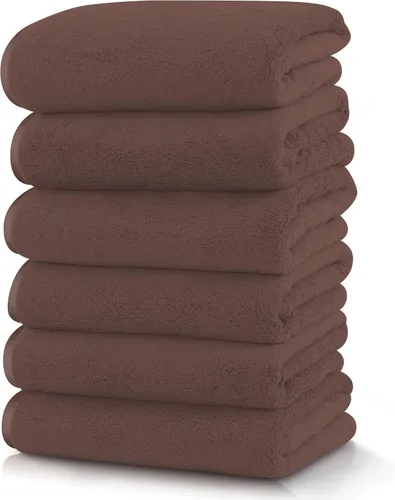 Miniatura 14 de TENSTARS Toallas de baño de seda con dobladillo para baño en liquidación - 27 x 55 pulgadas, ligeras, finas y de secado rápido, toalla absorbente