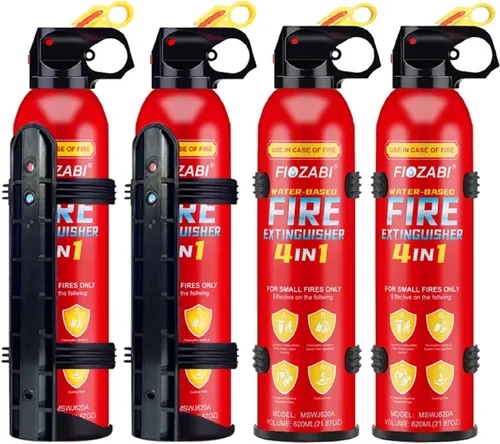 Miniatura 5 de Extintor de incendios portátil con soporte que puede evitar el reencendido, mejor adecuado para la casa, automóvil, camión, barco, cocina, hogar