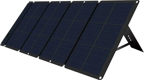 HFS (R) Cargador de panel solar plegable portátil de 120 W para generador de estación de energía con puertos USB duales y salida de 18 V CC para