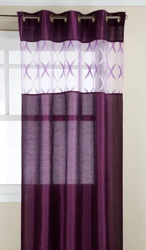 Miniatura 2 de Editex Home Textiles Scala - Panel para ventana, 56 x 84 pulgadas, color negro