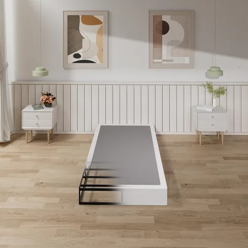 Miniatura 19 de Tyndall 10 Inch Twin Box Spring, Heavy Duty Metal Box Spring for Twin Size Bed Mattress Foundation with Fabric Cover, Noise-Free, Non Slip, Easy