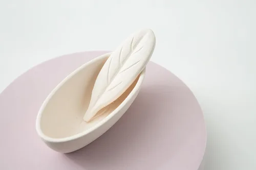 Miniatura 4 de Humidificador de cerámica curativa purificadora de aire con patrón de orquídea K-Flower (+ barra difusora de hojas 1 unidad) Relajación