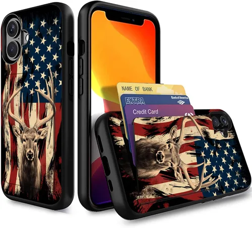 Miniatura 160 de Funda para iPhone Air, funda tipo cartera con ranura para tarjeta oculta, a prueba de golpes, TPU y PC, funda protectora de doble capa para iPhone
