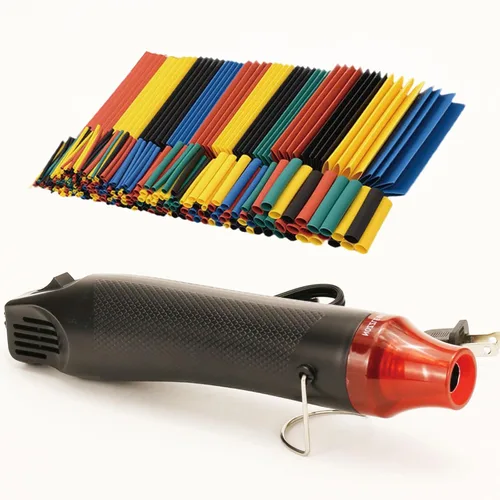 Miniatura 7 de Kit de tubos termorretráctiles de alambre + mini pistola de calor para tubos retráctiles, 328 tubos retráctiles de alambre 2:1 + pistola