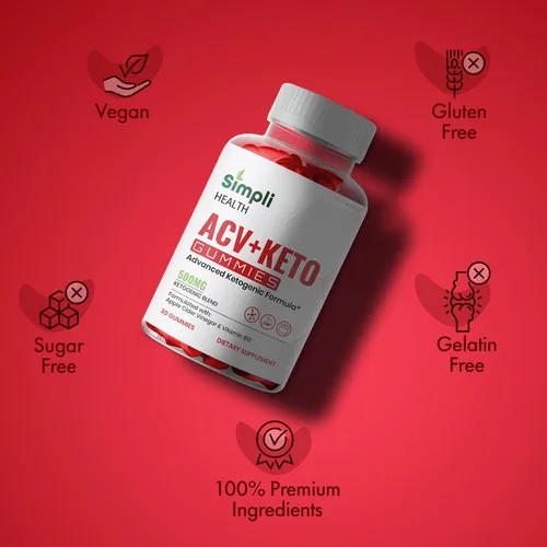 Miniatura 3 de Paquete de 3 gomitas Simpli Health ACV Keto, máxima fuerza