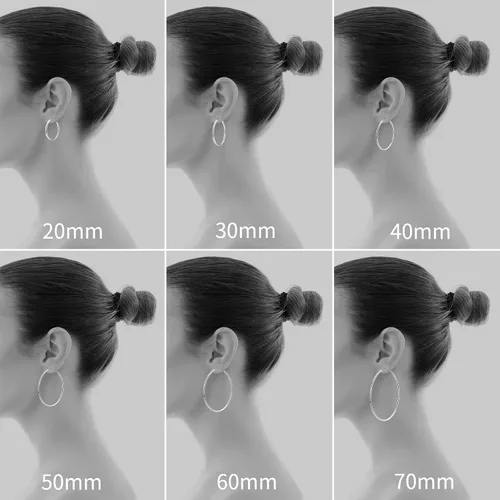 Miniatura 3 de Gacimy Gold Aretes de aro para mujer, chapados en oro real de 14 quilates, plata de ley 925 con poste de oro para mujer