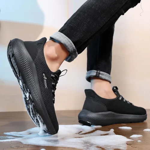 Miniatura 6 de Zapatos de trabajo antideslizantes para hombre, ligeros, cómodos, para restaurante o servicio de alimentos, tenis para caminar, zapatos