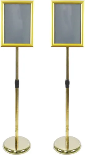 Miniatura 4 de 2 juegos de soporte de acero inoxidable resistente, altura ajustable de 8.5 x 11 pulgadas, vertical, horizontal, de aluminio, marco abierto, soporte