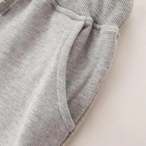 Miniatura 4 de Paquete de 3 pantalones deportivos elásticos con cordón para bebé, de algodón, dinosaurio, con bolsillos
