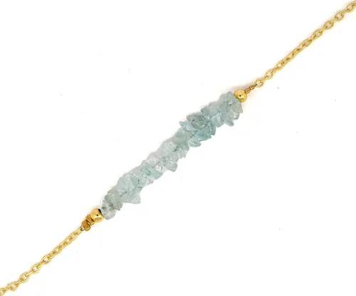 Miniatura 25 de Gempires Natural Chips Bar Bracelet, Energy Healing Crystals, Birthday, Gift for Her, Gemstone Jewelry 8 inch